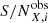 $ {S/N}^{\mathrm{obs}}_{X,i} $