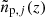 $ \tilde n_{\mathrm{p}, j}(z) $