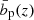 $ \bar b_{\mathrm{p}}(z) $
