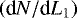 $\left(\textrm{d}N/\textrm{d}L_{1}\right)$
