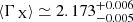 $ \langle {\Gamma_{\text{ X}}}\rangle \simeq2.173^{+0.006}_{-0.005} $