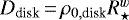 $D_{\text{disk}}\,{=}\,\rho_{0,\text{disk}} R_{\star}^w$