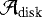 $\mathcal{A_{\text{disk}}}$