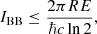 $$ \begin{aligned} I_{\rm BB} \le \frac{2 \pi R E}{\hbar c \ln {2}}, \end{aligned} $$