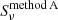 $ S_\nu^{\rm method\,A} $