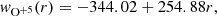 $$ \begin{aligned} w_{\rm O^{+5}}(r)=-344.02+254.88r , \end{aligned} $$