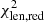 $ \chi^2_{\rm len,red} $