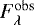 $F_{\lambda}^{\mathrm{obs}}$