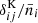 $ \delta_{ij}^{\mathrm{K}}/\bar{n}_i $