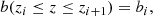 $$ \begin{aligned} b(z_i\le z\le z_{i+1}) = b_i, \end{aligned} $$