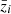 $ \bar{z}_i $