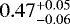 $0.47^{&#x002B;0.05}_{-0.06}$