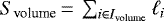 $S_{\textrm{volume}}\,{=}\,\sum_{i \in I_{\textrm{volume}}} \ell_i$
