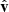 $ \hat{\mathbf{v}} $