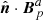 $ {\hat{{\boldsymbol{n}}}}\cdot{{\boldsymbol{B}}_{p}^{a}} $