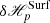 $ \delta \fancyscript {H}_{p} ^\mathrm{Surf} $