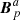 $ \boldsymbol{B}_{p}^{a} $