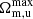 $ \Omega^{\mathrm{max}}_{\mathrm{m,u}} $