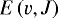 $E\left(v,J\right)$