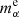 $ m_\alpha^{\rm e} $