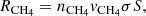 $$ \begin{aligned} R_{\rm {CH_4}} = n_{\rm {CH_4}} v_{\rm {CH_4}} \sigma {S}, \end{aligned} $$