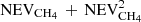 $ {\rm NEV}_{{\rm CH}_4}\,+\,{\rm NEV}_{{\rm CH}_4}^2 $