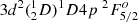 $ 3d^2(^{1}_{2}D)^1D4p~^2F_{5/2}^{o} $