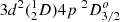 $ 3d^2(^{1}_{2}D)4p~^2D_{3/2}^{o} $