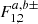 $ F_{1,2}^{a,b\pm } $