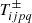 $ T_{ijpq}^{\pm } $