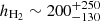 $ h_{\mathrm{H_2}} \sim 200^{+250}_{-130} $