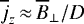 $\overline{j}_z\,{\approx}\,\overline{B}_{\perp}/D$