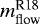 $m_{\textrm{flow}}^{\textrm{R18}}$