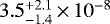 $3.5^{&#x002B;2.1}_{-1.4}\,{\times}\,10^{-8}$
