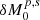 $ \delta M_{0}^{p,s} $