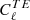 $ C_{\ell}^{TE} $