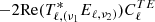 $ -2\mathrm{Re}(T_{{\ell},(\nu_1}^{*}E_{{\ell},\nu_2)})C_{\ell}^{TE} $