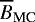 $\overline{B}_{\textrm{MC}}$