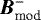 ${\vec B}^{-}_{\text{mod}}$