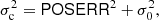 $$ \begin{aligned} \sigma ^2_{\rm c} = \mathsf {POSERR} ^{2} + \sigma _{0}^2, \end{aligned} $$