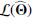 $ \mathcal{L}(\widehat{\mathbf{\Theta}}) $