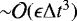 ${\sim}\mathcal{O}(\epsilon\Delta t^3)$