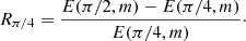 $$ \begin{aligned} R_{\pi /4}=\frac{E(\pi /2,m)-E(\pi /4,m)}{E(\pi /4,m)}\cdot \end{aligned} $$