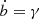 $ \dot{b}=\gamma $