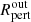 $ R_{\mathrm{pert}}^{\mathrm{out}} $