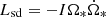 $ L_{\mathrm{sd}} = - I \Omega_* \dot \Omega_* $