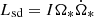 $ L_{\mathrm{sd}}=I \Omega_* \dot \Omega_* $