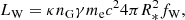 $$ \begin{aligned} L_{\rm W}= \kappa n_{\rm G} \gamma m_{\rm e} c^2 4 \pi R_*^2 f_{\rm W}, \end{aligned} $$