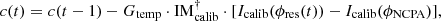 $$ \begin{aligned} c(t) = c(t-1) - G_{\rm temp}\cdot \mathrm{IM}_{\rm calib}^{\dag }\cdot [I_{\rm calib}(\phi _{\rm res}(t)) - I_{\rm calib}(\phi _{\mathrm{NCPA}})] ,\end{aligned} $$