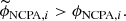 $$ \begin{aligned} \begin{split} \widetilde{\phi }_{\mathrm{NCPA},i}>\phi _{\mathrm{NCPA},i} \end{split} .\end{aligned} $$